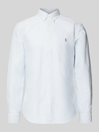 Polo Ralph Lauren Slim Fit Freizeithemd aus reiner Baumwolle Modell 'OXFORD' Hellblau 2