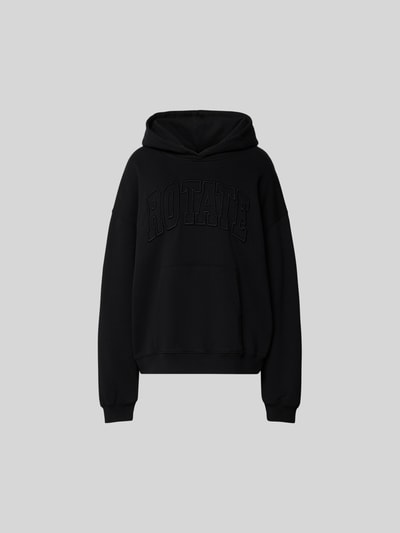 ROTATE Oversized Hoodie mit Logo-Stitching Black 2