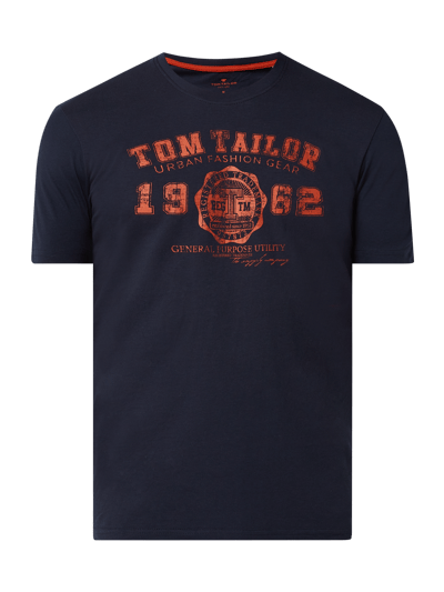 Tom Tailor T-shirt z nadrukiem z logo  Granatowy 2