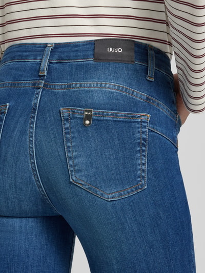 Liu Jo White Slim fit jeans van katoenmix model 'DIVINE' Donkerblauw - 3