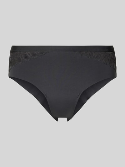 Mey Slip mit Spitzenbesatz Modell 'Poetry Temp' Dunkelgrau 1