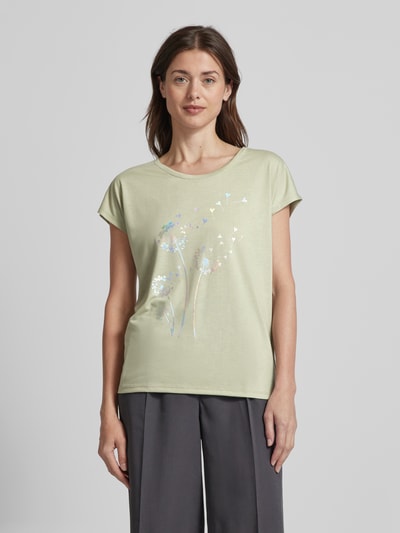 Montego T-Shirt mit floralem Print Schilf 4