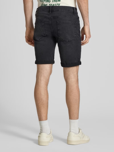 ONLY & SONS Szorty jeansowe o kroju regular fit z mieszanki bawełny z dodatkiem wiskozy model 'SPY' Czarny 5