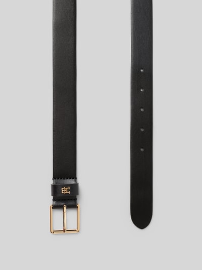 Tommy Hilfiger Pasek z naturalnej skóry bydlęcej Czarny 3