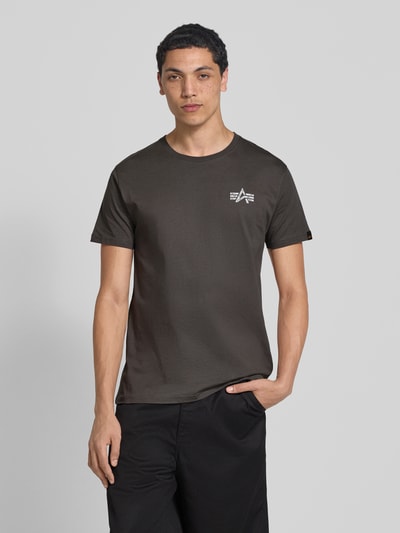 Alpha Industries T-shirt z nadrukiem z logo Antracytowy 5
