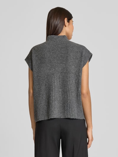 Soyaconcept Strickshirt mit Stehkragen Modell 'VIRGINIA' Dunkelgrau Melange 5