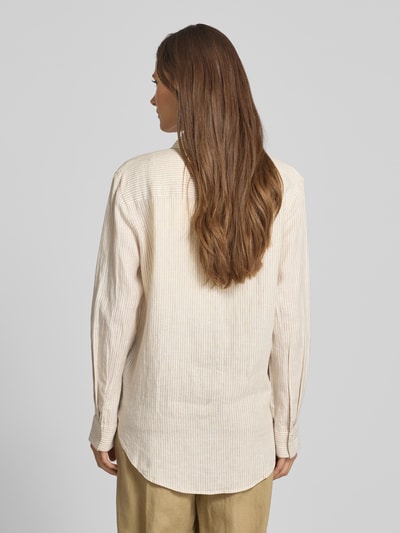 Tommy Hilfiger Regular Fit Hemdbluse aus reinem Leinen Ecru 5