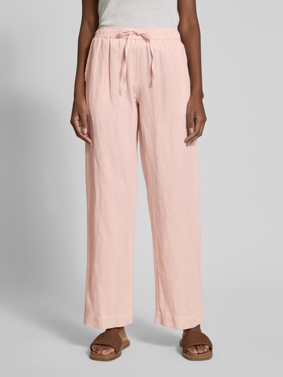 Neo Noir Straight fit linnen broek met steekzakken, model 'Sonar' Rosé - 4