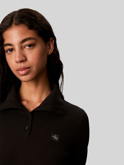 Calvin Klein Jeans Slim Fit Freizeitkleid aus reiner Baumwolle Black 3