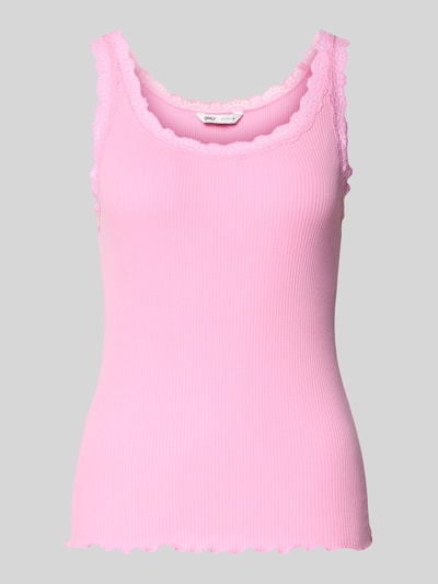 Only Slim Fit Tank Top aus Baumwoll-Mix Modell 'SARA SHARAI' Pink 2