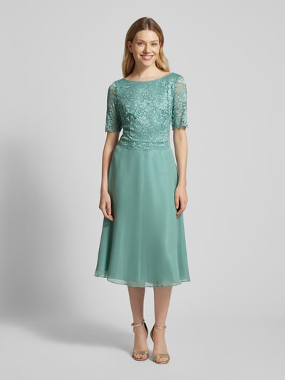 Vera Mont Cocktailkleid mit Spitzenbesatz Mint 4