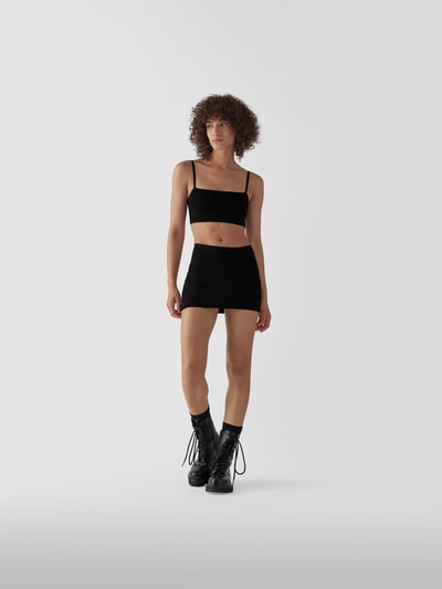 Heron Preston for CK Minirock mit Brand-Detail Schwarz 1