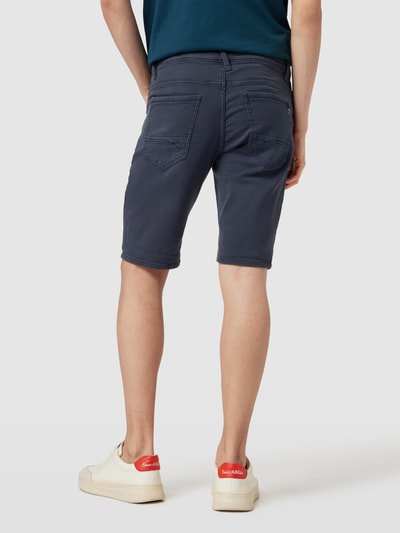 Garcia Korte slim fit broek met tunnelkoord, model 'Savio' Marineblauw - 5