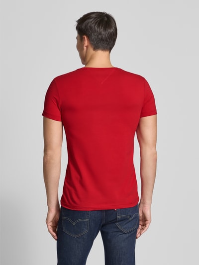 Tommy Hilfiger Slim Fit T-Shirt aus Baumwoll-Elasthan-Mix Rot 5