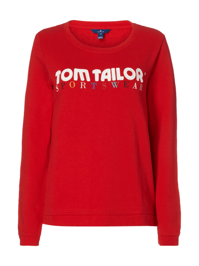 Tom Tailor Sweatshirt mit Logo-Stickerei Rot 1