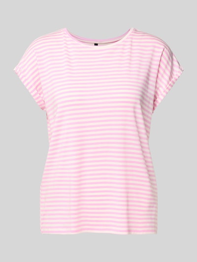 Vero Moda Regular Fit T-Shirt aus Lyocell-Elasthan-Mix Modell 'AVA' Rosa 2