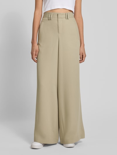 Drykorn Hose mit weitem Bein und Eingrifftaschen Modell 'BROAD' Sand 4