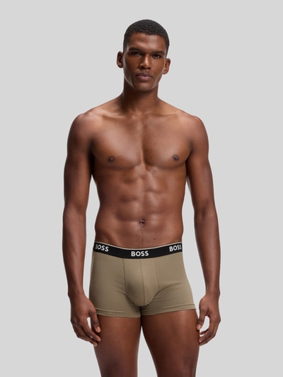 BOSS Trunks aus Baumwoll-Mix im 3er-Pack Modell 'Power' Black 5