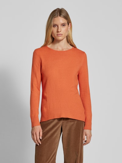 Christian Berg Woman Gebreide pullover met ribboorden, model 'Aliv' Terracotta gemêleerd - 4