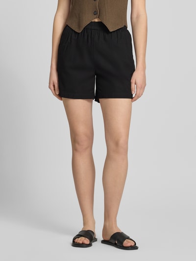 PIECES Szorty w kroju regular fit z czystej bawełny model 'JOLLY' Czarny 4