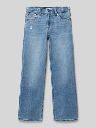 Levi’s® Kids Jeansy z szeroką nogawką i naszywką z logo Niebieski 1