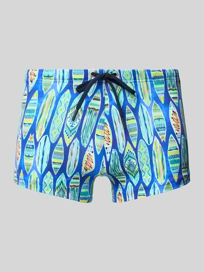 HOM Zwembroek met tunnelkoord, model 'Mabella' Turquoise - 1