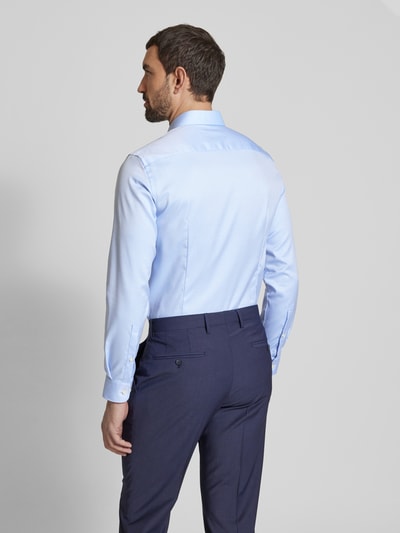 Jake*s Slim Fit Businesshemd aus Twill Hellblau 5