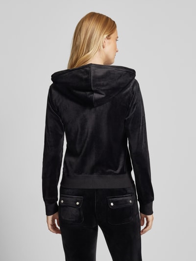 Juicy Couture Sweatjack met capuchon, model 'ROBERTSON - CLASSIC' Zwart - 5