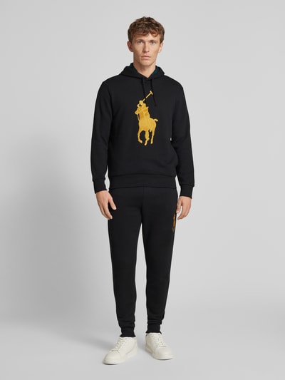 Polo Ralph Lauren Bluza z kapturem i naszywką z logo Czarny 1