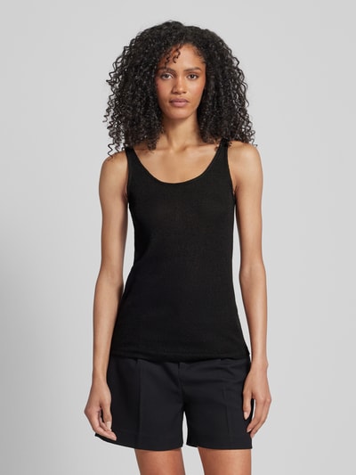 Soyaconcept Tanktop mit Strukturmuster Modell 'Delia' Black 4