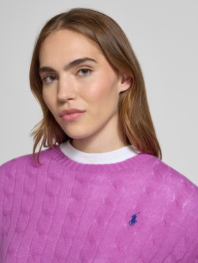 Polo Ralph Lauren Wolen pullover van een mix van lanawol en kasjmier Paars - 3