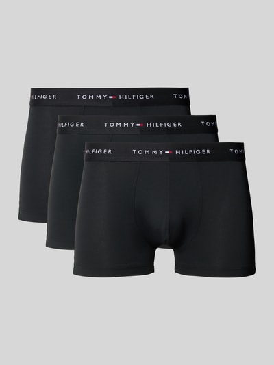 Tommy Hilfiger Regular fit boxershort met label in band Zwart - 1