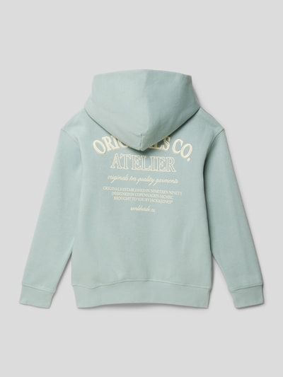 Jack & Jones Hoodie mit Label-Detail Modell 'JORSANTORINI' Bleu 3