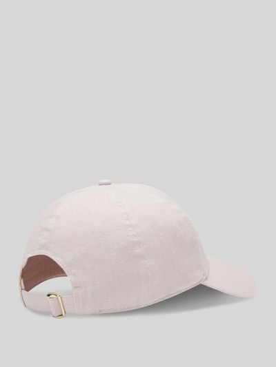 BOSS Basecap aus reinem Leinen mit Label-Stitching Rose 2