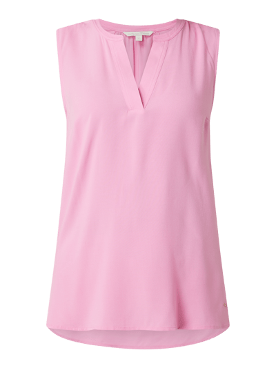 Tom Tailor Denim Blusentop mit Tunikakragen  Pink 2