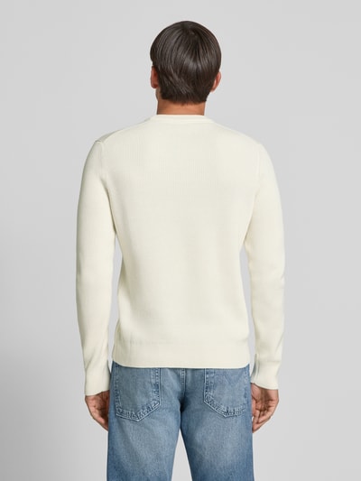 MCNEAL Regular Fit Strickpullover aus Baumwoll-Mix Sand 5