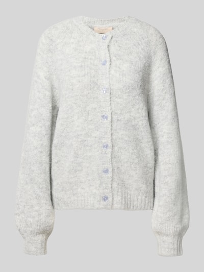 FREE/QUENT Regular Fit Jacke in Strick-Optik Modell 'Luisa' Hellgrau 2