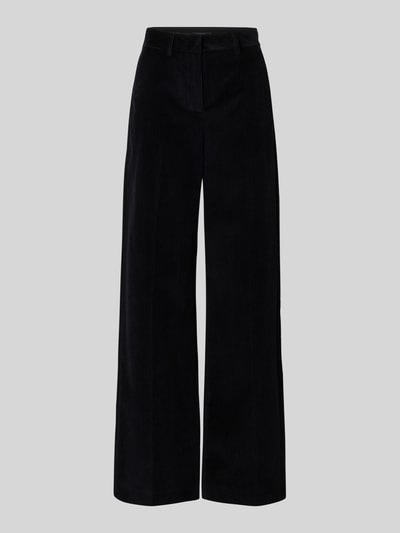 Weekend Max Mara Wide Leg Cordhose aus reiner Baumwolle Modell 'TANIA' Black 2