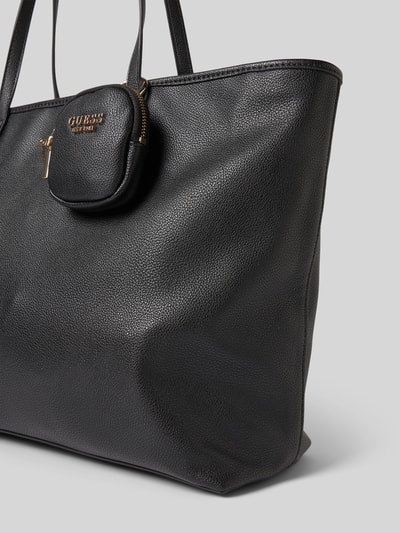Guess Torba shopper z detalem z logo model ‘POWER PLAY II LARGE TECH’ Czarny 3
