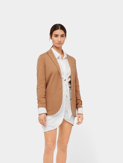 Harris Wharf London Blazer aus Schurwolle Beige 4