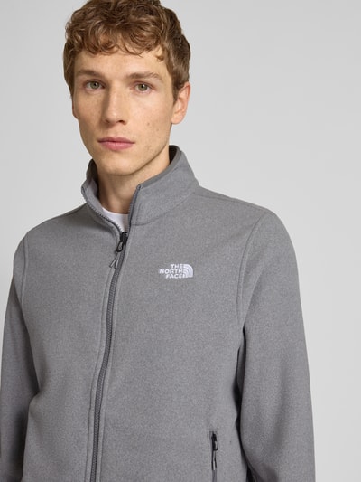 The North Face Sweatjacke mit Label-Stitching Hellgrau 3