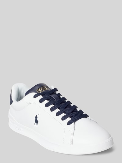 Polo Ralph Lauren Sneakersy z naturalnej skóry z wyhaftowanym logo Biały 1