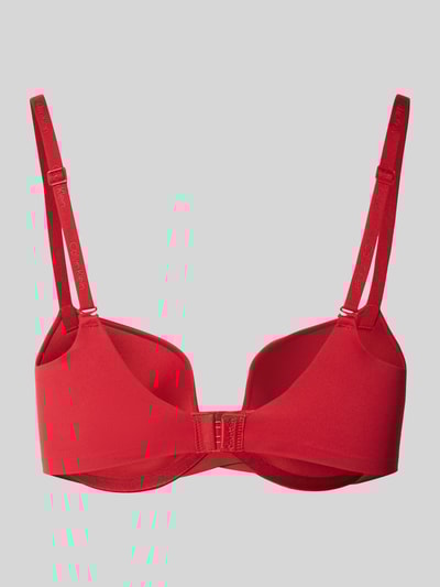 Calvin Klein Underwear Biustonosz push up z regulowanymi ramiączkami i zapięciem na haftkę Czerwony 3