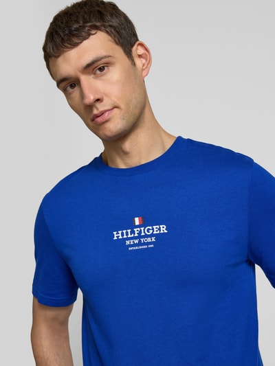 Tommy Hilfiger T-Shirt mit Label-Print Royal 3