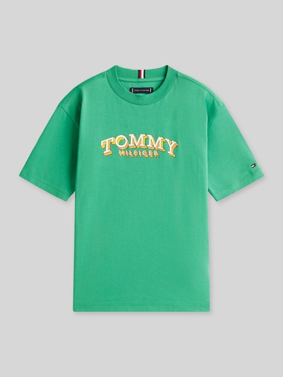Tommy Hilfiger Kids regular fit T-shirt van puur katoen Groen - 2