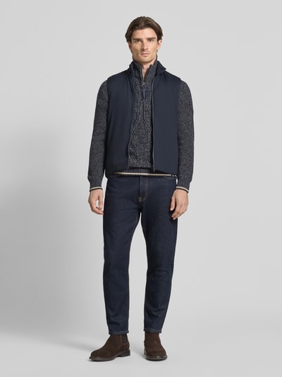 SCANDINAVIAN EDITION Weste mit Stehkragen Marine 1