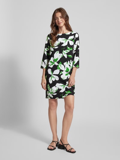 comma Mini-jurk met ronde hals Groen - 1