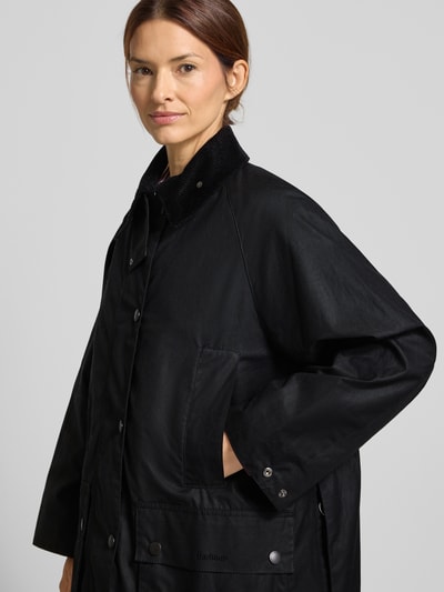 Barbour Oversized gewaxt jack van puur katoen, model 'BEAUFORT' Zwart - 3