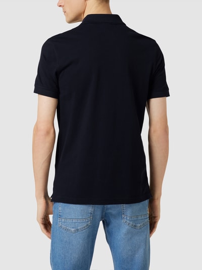 Christian Berg Men Poloshirt mit Label-Stitching Marineblau 5