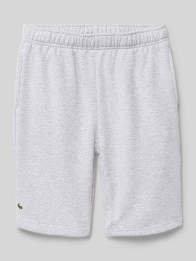 Lacoste Sweatshorts mit elastischem Bund Hellgrau Melange 1